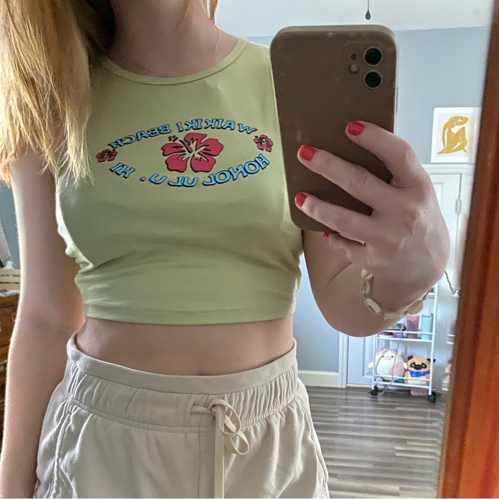 Shein Hawaiian crop top